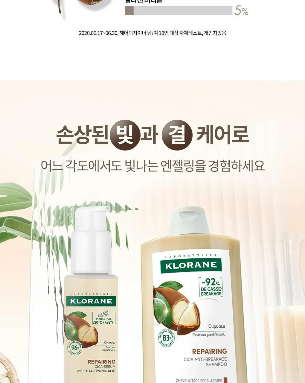 [극손상모발 & 스타일링] 클로란 쿠푸아수 버터 리페어 샴푸 400ml 상세페이지 5